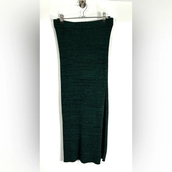 MONROW - Cosmo Rib Knit Midi Skirt – Deep Forest – XS — NWT - Picture 5 of 10